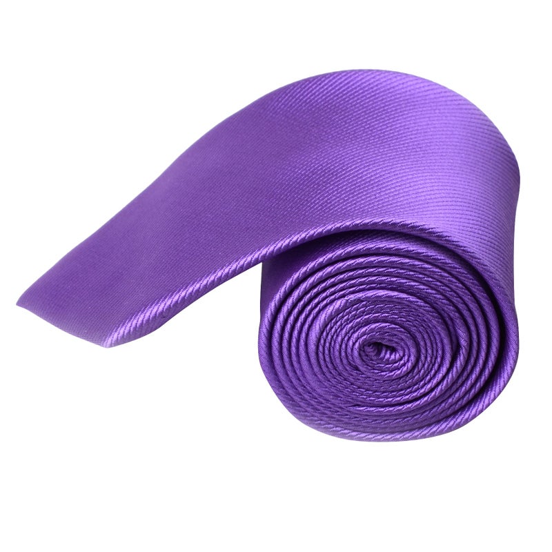 QBSM Mens Purple Lavender Solid Necktie Wedding Office Suit Dress Neck Ties - Image 3